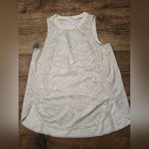 Athleta Grey Patterned Sleeveless Women's Top Womens Size XS